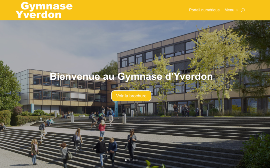 Nouveau site Internet du Gymnase d’Yverdon