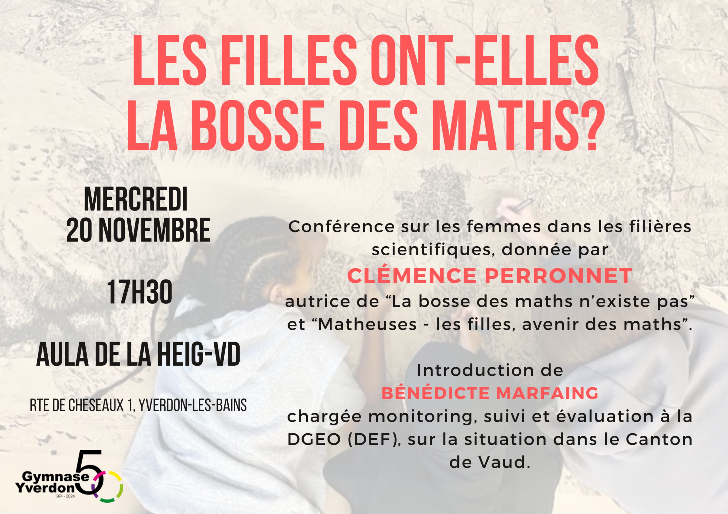 Conférence de C. Perronnet : Les filles ont-elles la bosse des Maths ?